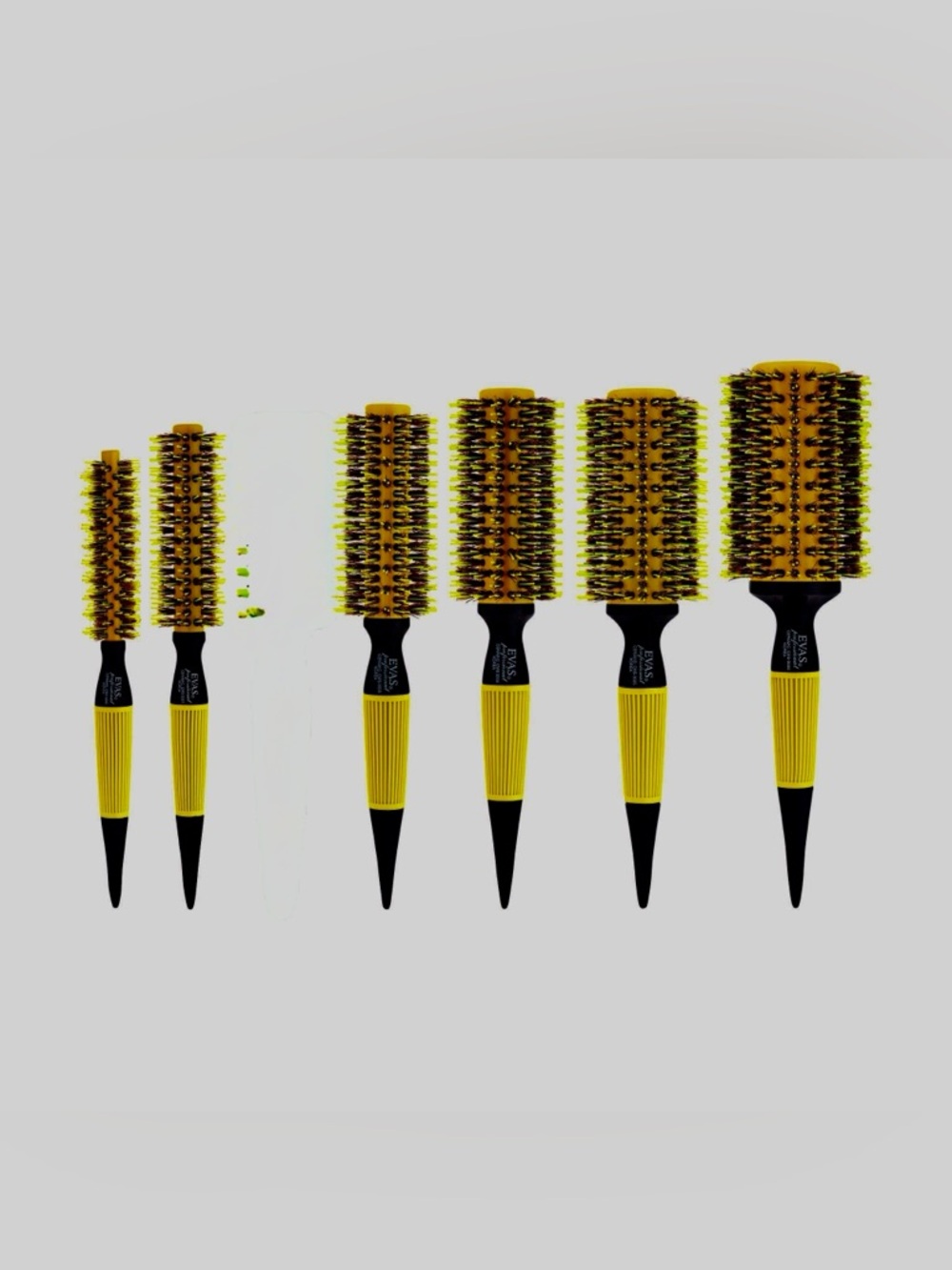 Evas professional pack 6 boar bristle high heat - Professional Hair Brush